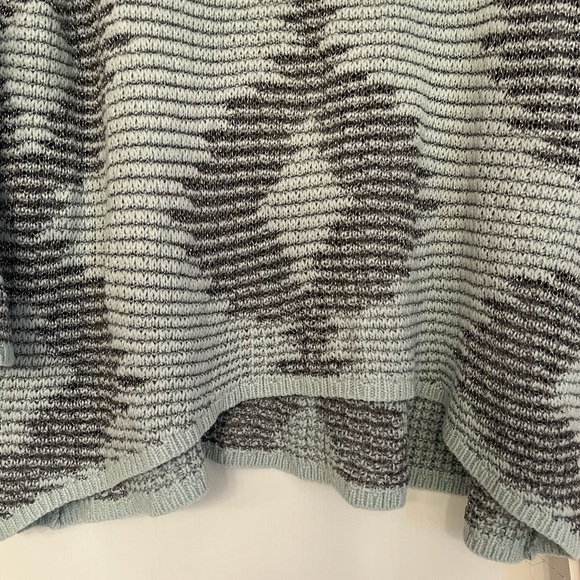 NWT - Ruby Rd. Teal/Gray Light Weight Sweater - Picture 3 of 4